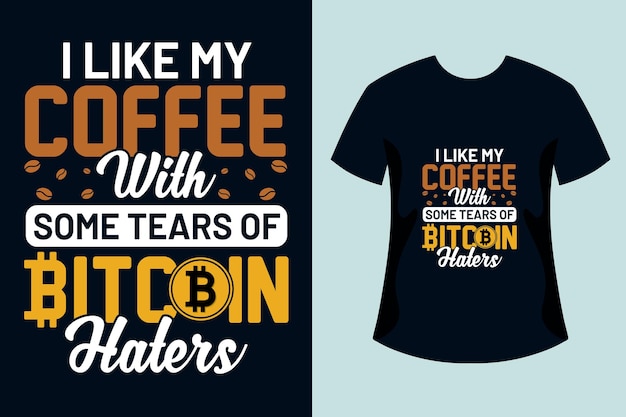Diseño de camiseta Bitcoin