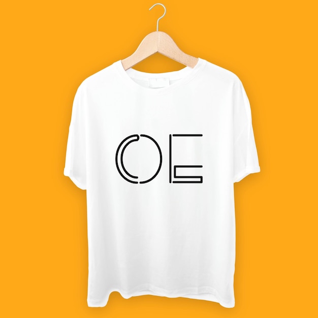 Diseño de camiseta blanca OE