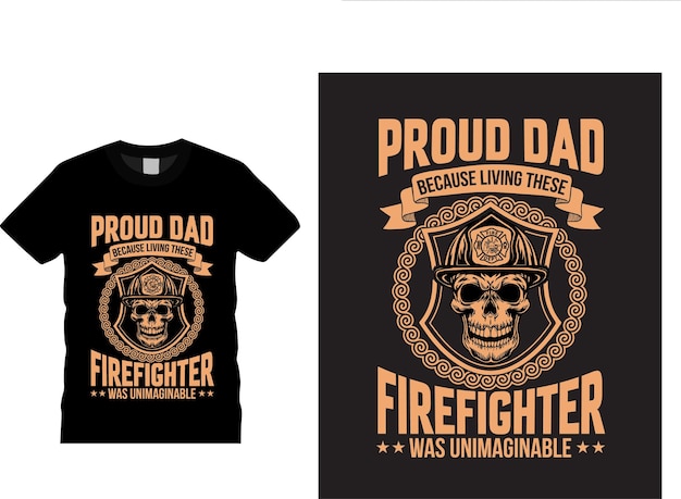 Diseño de camiseta de bombero