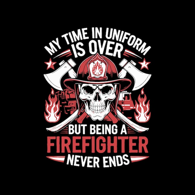 Diseño de la camiseta de bomberos