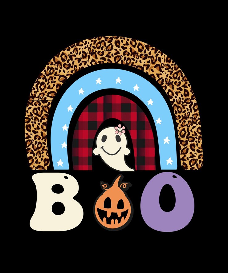 DISEÑO DE CAMISETA BOO HALLOWEEN