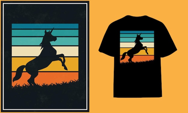 Diseño de camiseta de caballo diseño de camiseta de caballo vintage y vector de caballo