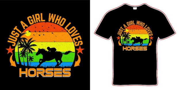 Vector diseño de camiseta de caballo. diseño de camisetas o afiches con ilustración de jokey en un caballo.