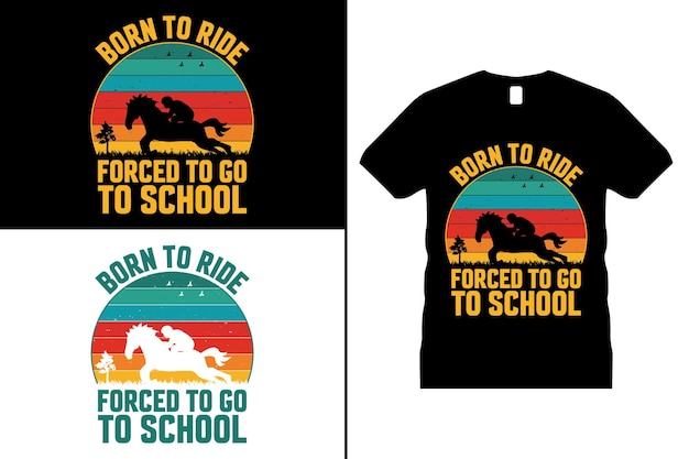 Diseño de camiseta de caballo, vector de Funny Horse Lover. Uso para camisetas, tazas, pegatinas, tarjetas, etc.