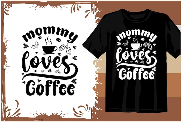 Vector diseño de camiseta de café retro. café ondulado svg. tipografía café diseño gráficos vectoriales