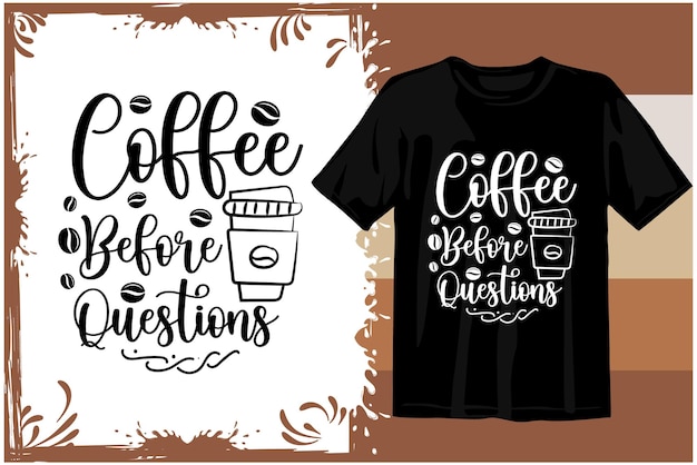 Diseño de camiseta de café retro. café ondulado svg. tipografía café diseño gráficos vectoriales
