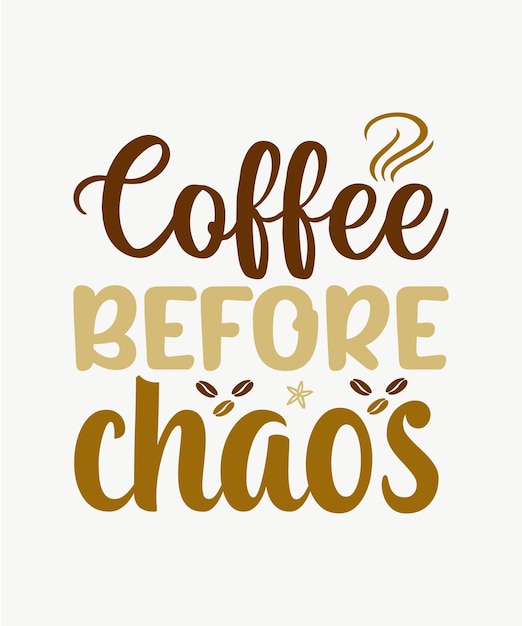 Diseño de camiseta de café svg