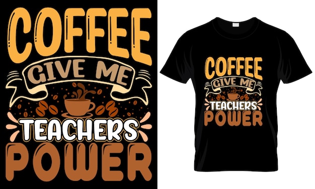 Diseño de camiseta de café único de vector libre