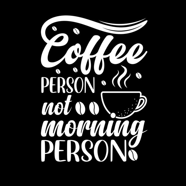 diseño de camiseta de café