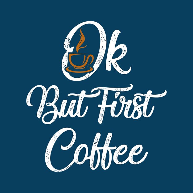 diseño de camiseta de café