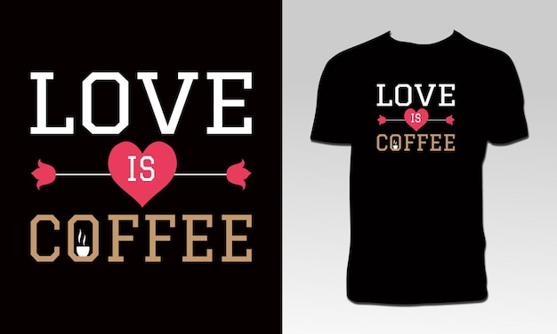 diseño de camiseta de café