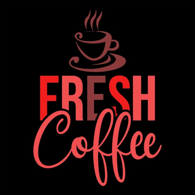 diseño de camiseta de café