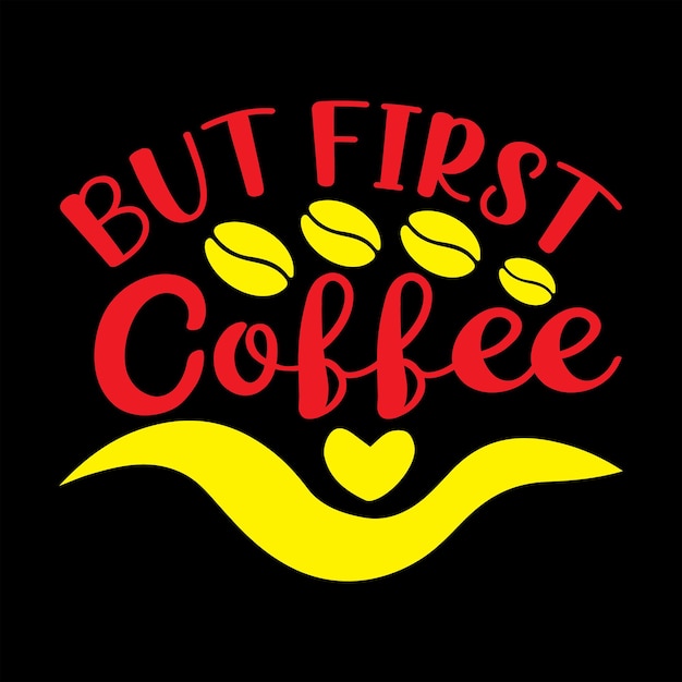 Diseño de camiseta de café