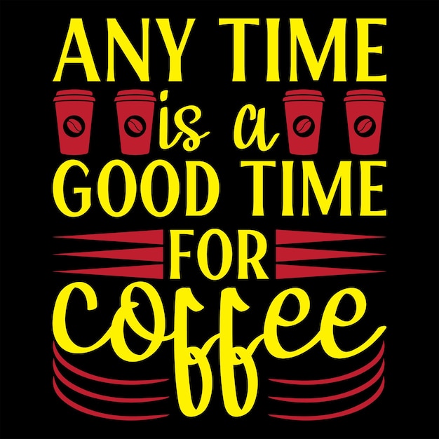 Diseño de camiseta de café