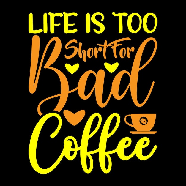 Diseño de camiseta de café