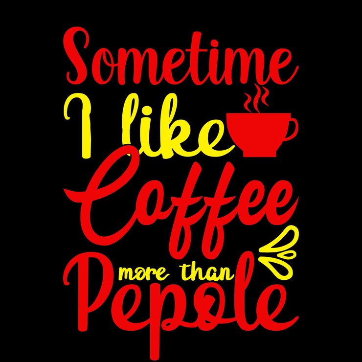Diseño de camiseta de café