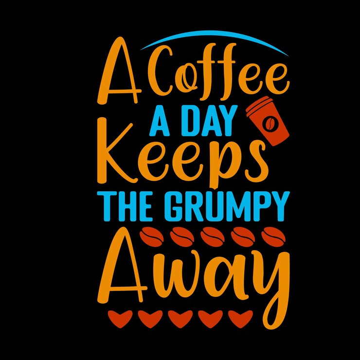 diseño de camiseta de café