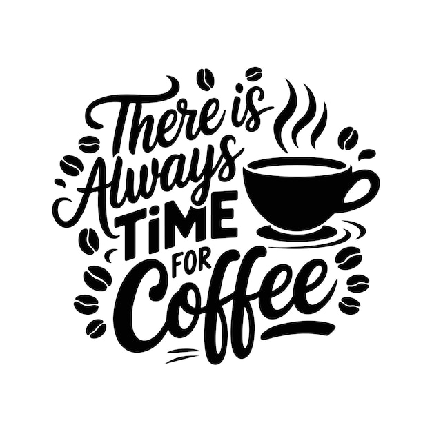 Diseño de camiseta de café.