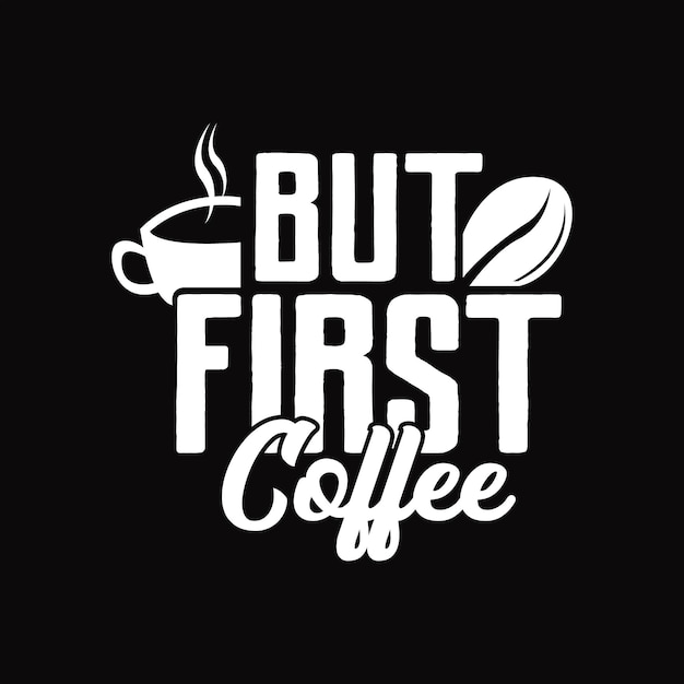 diseño de camiseta de café