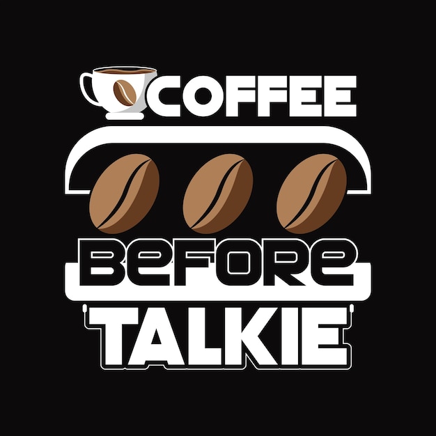 diseño de camiseta de café