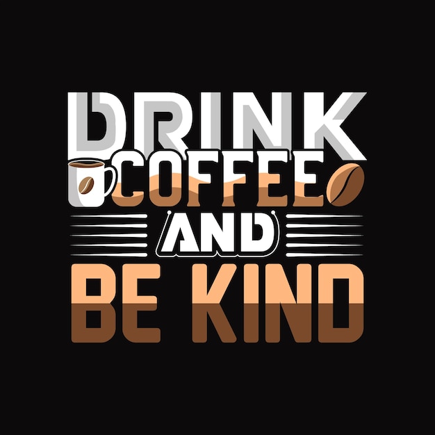 diseño de camiseta de café