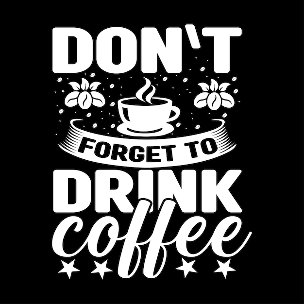 Diseño de camiseta de café