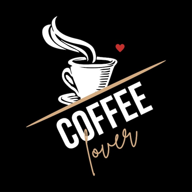 Diseño de camiseta de café