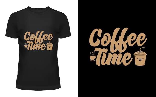 Diseño de camiseta de café