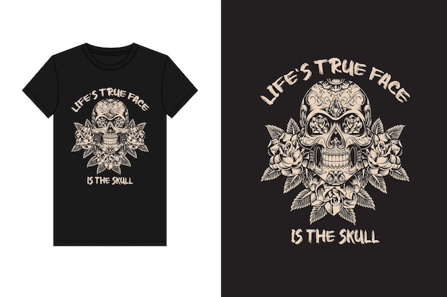 diseño de camiseta de calavera, diseño de camiseta de calavera