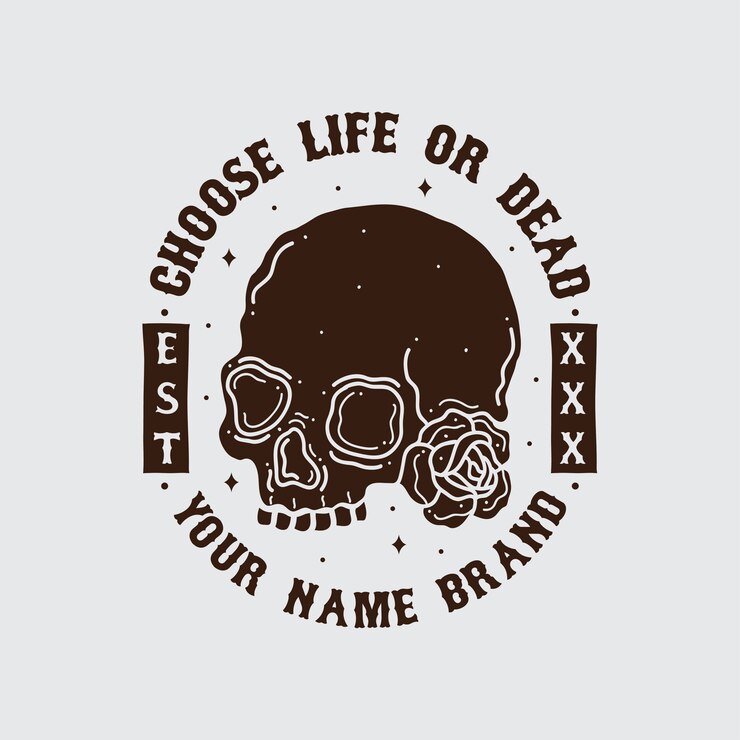 Vector diseño de camiseta de calavera.
