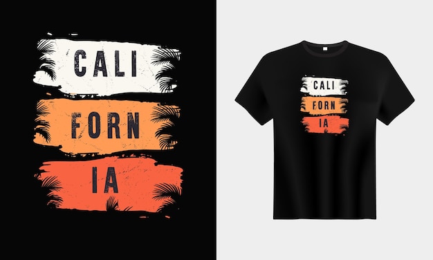 Diseño de camiseta de California para imprimir