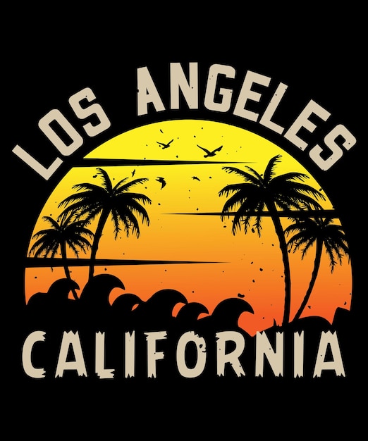 Diseño de camiseta de california