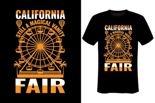 Diseño de camiseta de california