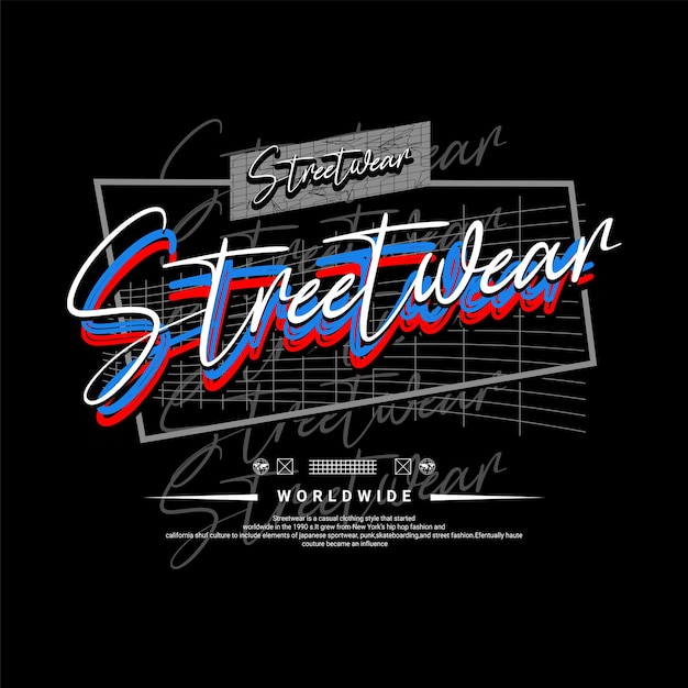 Diseño de camiseta de calle adecuado para chaquetas de serigrafía y otros