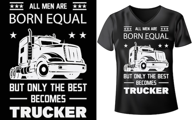 Diseño de camiseta de camión