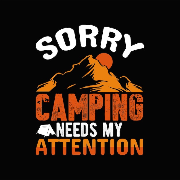 Diseño de camiseta de campamento