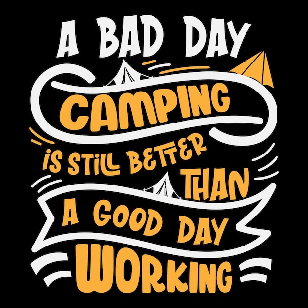 Diseño de camiseta de camping, amante del camping, elemento gráfico vectorial