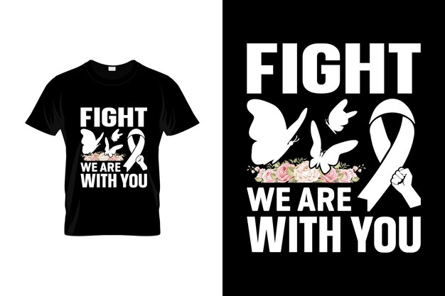 Diseño de camiseta de cáncer de pulmón o diseño de póster de cáncer de pulmón Cotizaciones de cáncer de pulmón Typogr de cáncer de pulmón