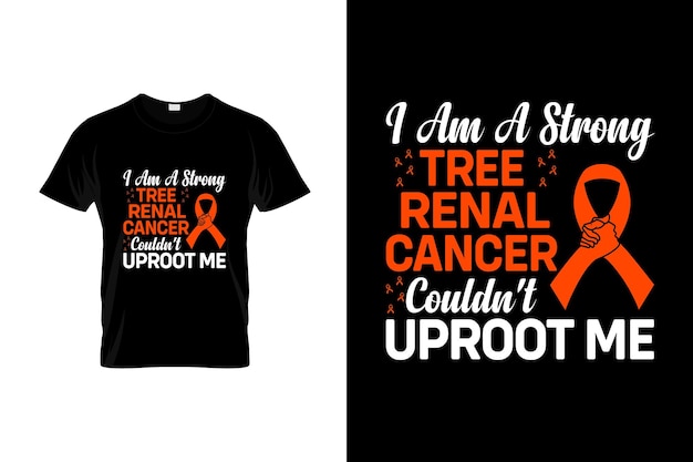 Diseño de camiseta de cáncer renal o diseño de póster de cáncer renal Cotizaciones de cáncer renal Typogr de cáncer renal