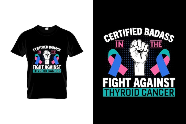 Diseño de camiseta de cáncer de tiroides o diseño de póster de cáncer de tiroides Cotizaciones de cáncer de tiroides