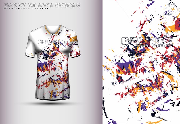 Diseño de camiseta de carreras frontal Diseño deportivo para vector de juego de camiseta de ciclismo de carreras
