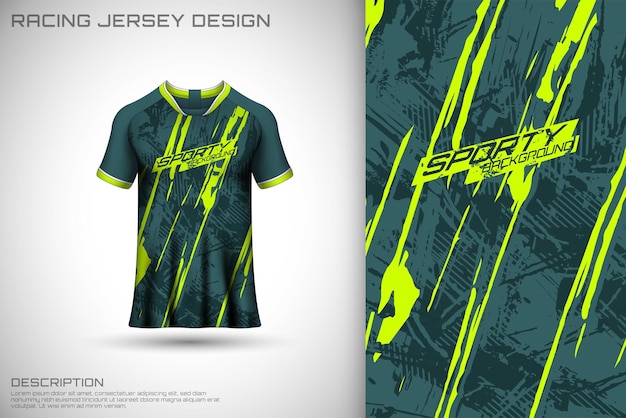 Diseño de camiseta de carreras frontal Diseño deportivo para vector de juego de camiseta de ciclismo de carreras