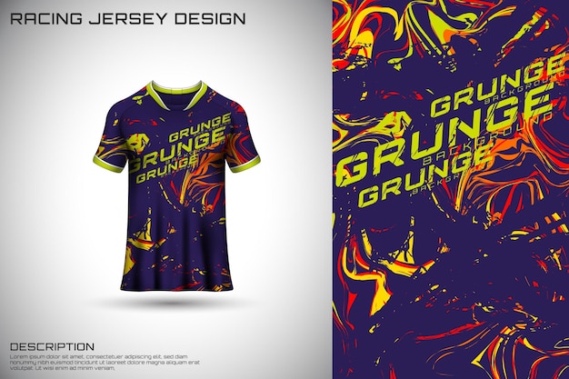 Diseño de camiseta de carreras frontal diseño deportivo para vector de juego de camiseta de ciclismo de carreras