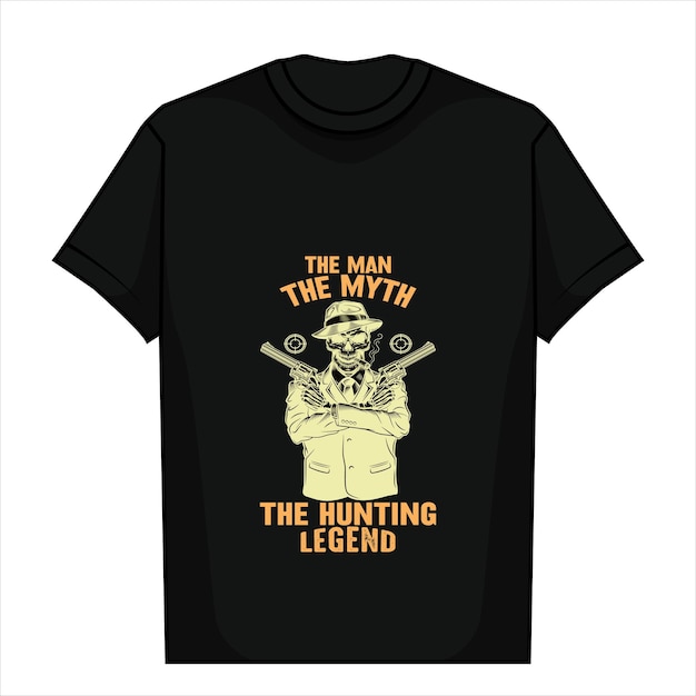 Diseño de camiseta de caza de ciervos