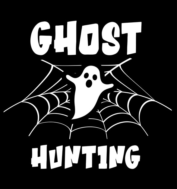 diseño de camiseta de caza de fantasmas diseño de halloween de captura de fantasmas