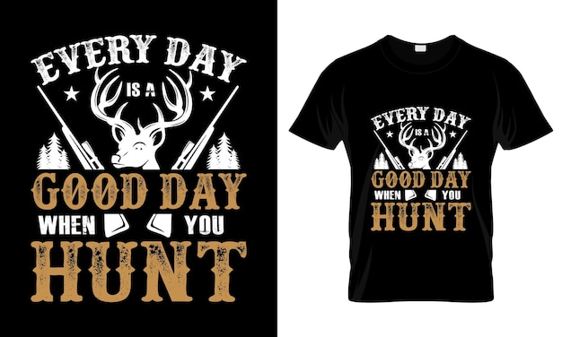 Diseño de camiseta de caza