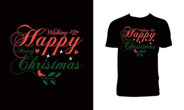 Diseño de camiseta de celebración de Navidad