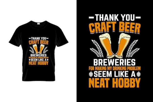 Diseño de camiseta de cerveza artesanal o diseño de póster de cerveza artesanal Cotizaciones de cerveza artesanal Tipografía de cerveza artesanal