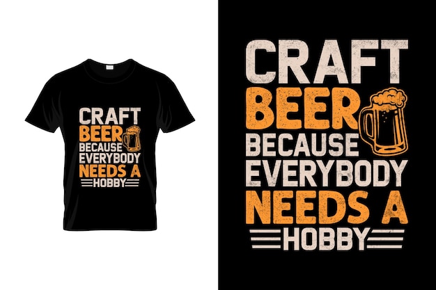 Diseño de camiseta de cerveza artesanal o diseño de póster de cerveza artesanal cotizaciones de cerveza artesanal tipografía de cerveza artesanal