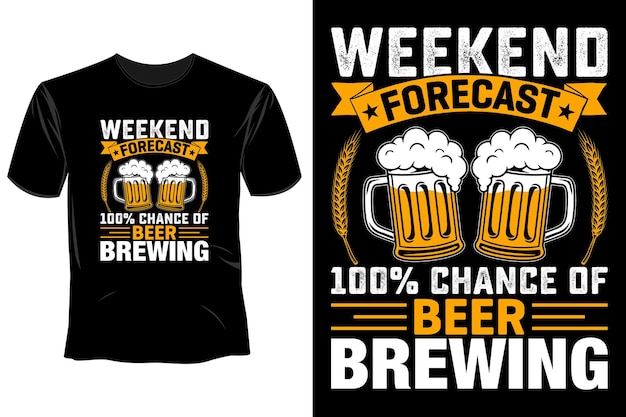 Vector diseño de camiseta de cerveza artesanal